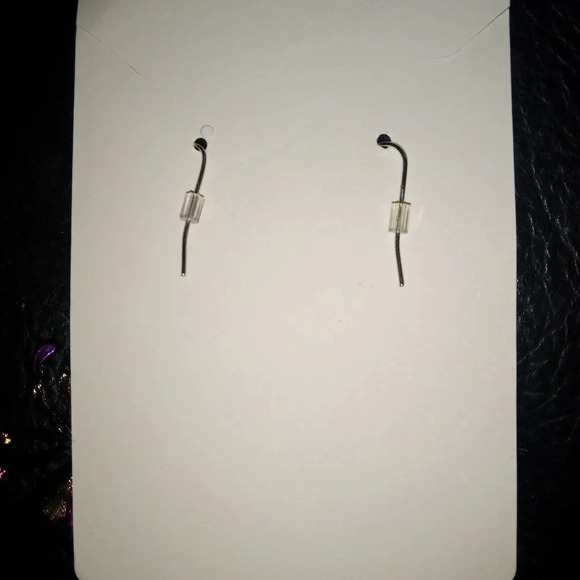 Iridescent Rhinestone Spider Dangle Earrings - Picture 6 of 7